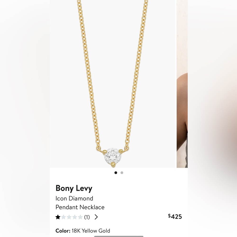 Bony Levy Icon Diamond Pendant Necklace 18k Yellow Gold - 16” & 18” - Picture 10 of 15